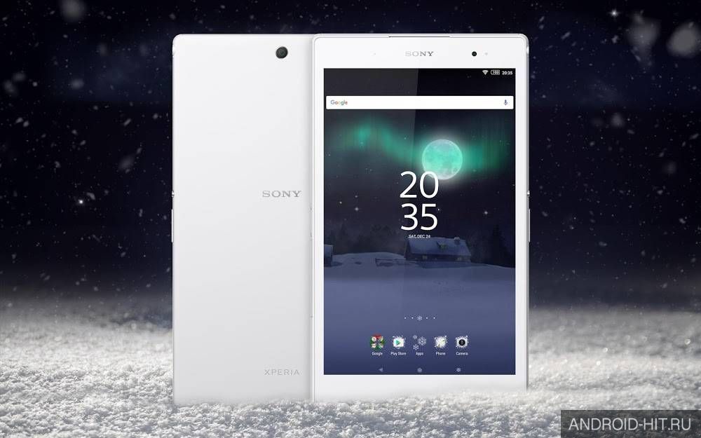 Скриншот XPERIA Magical Winter Theme на андроид
