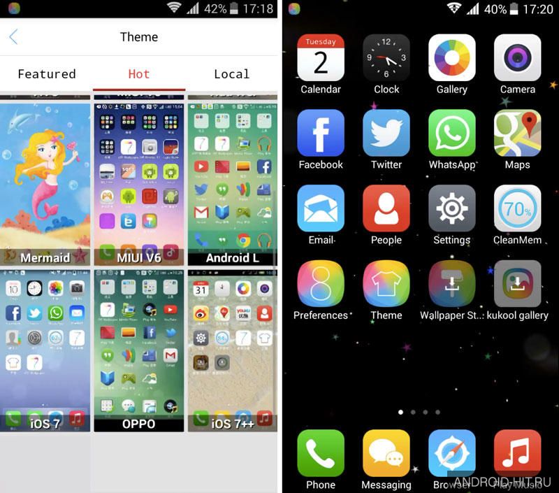 Скриншот One Launcher (iOS 8 HD Retina Theme) на андроид