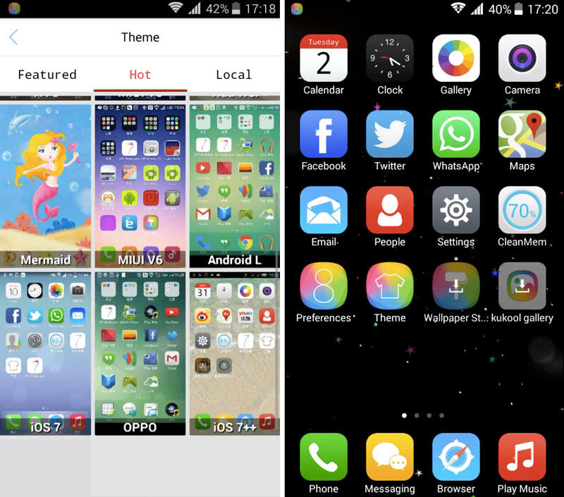 Скриншот One Launcher (iOS 8 HD Retina Theme) на андроид