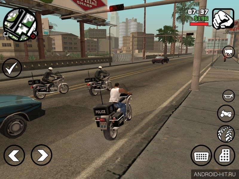 Скриншот GTA San-Andreas на андроид