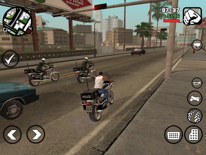 Скриншот GTA San-Andreas на андроид