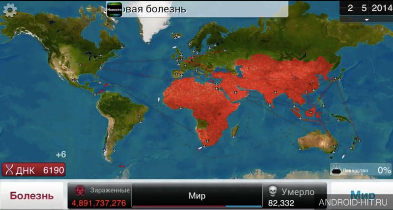 Скриншот Plague Inc. на андроид