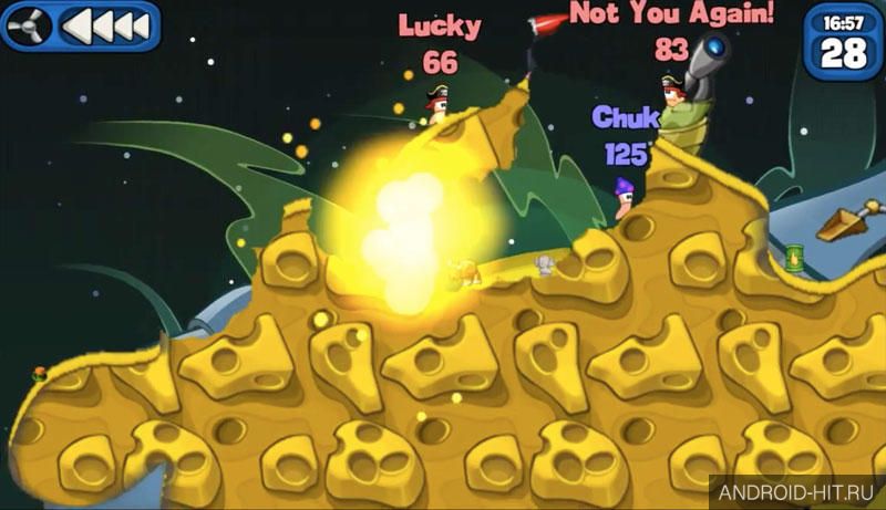 Скриншот Worms 2: Armageddon на андроид Скриншот Worms 2: Armageddon на андроид