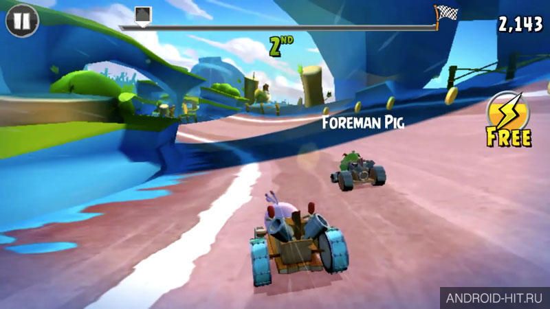 Скриншот Angry Birds Go! на андроид Скриншот Angry Birds Go! на андроид