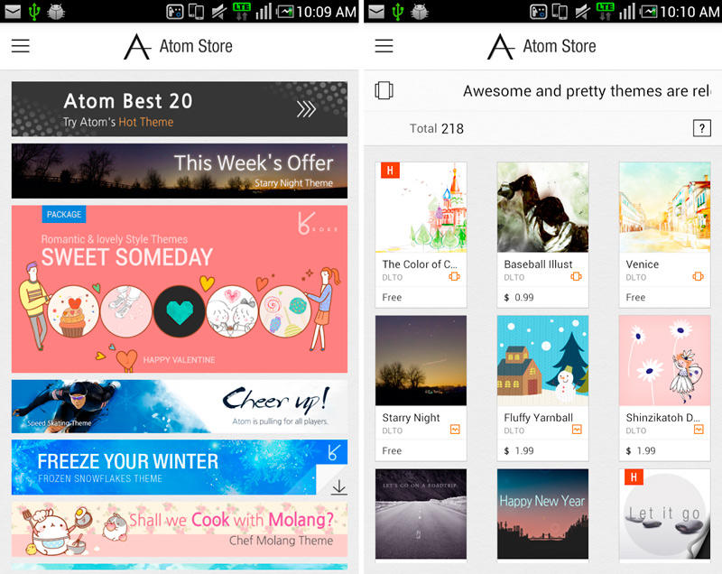 Скриншот Atom Store на андроид