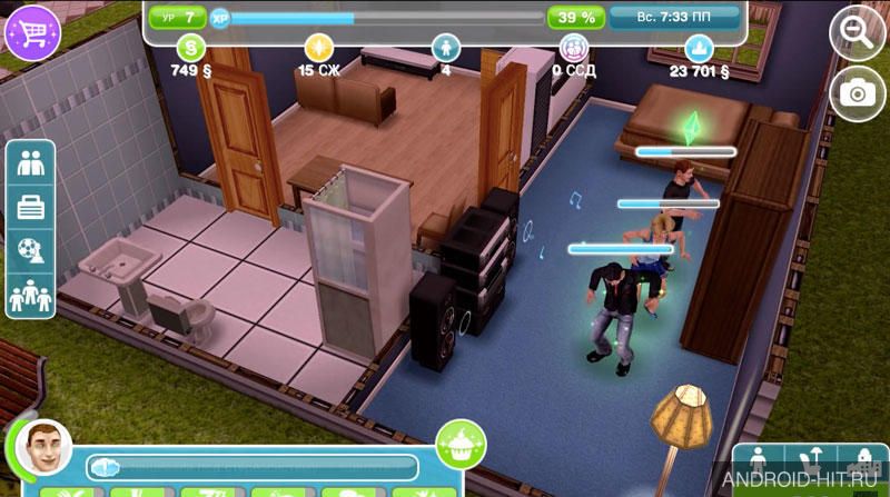 Скриншот The Sims 3 на андроид Скриншот The Sims 3 на андроид