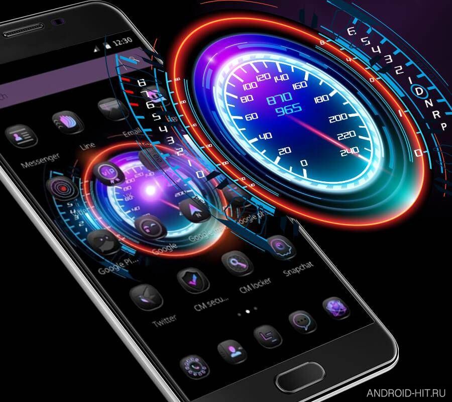 Скриншот Car Tech Speed Theme на андроид