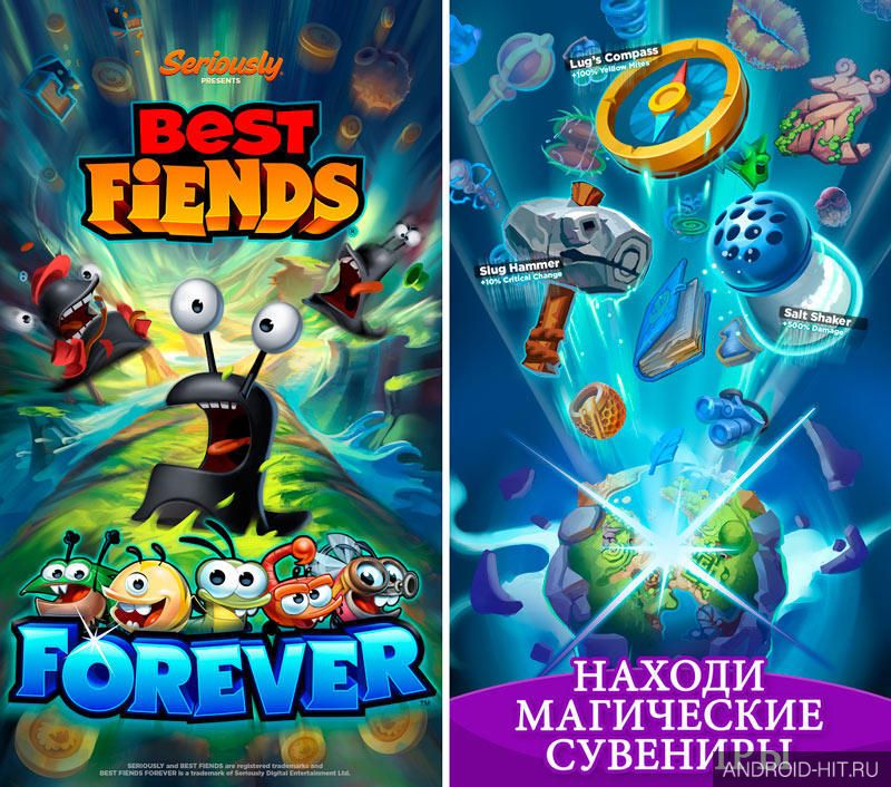 Скриншот Best Fiends Forever на андроид