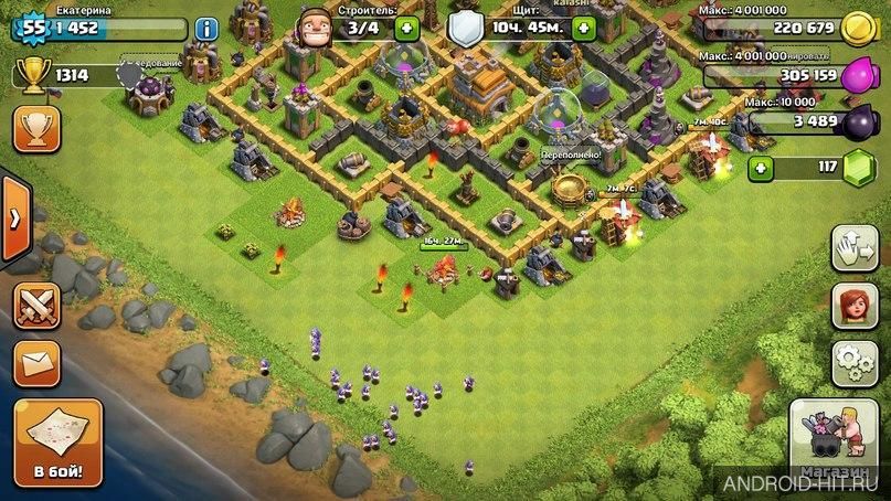 Скриншот Clash of Clans на андроид Скриншот Clash of Clans на андроид