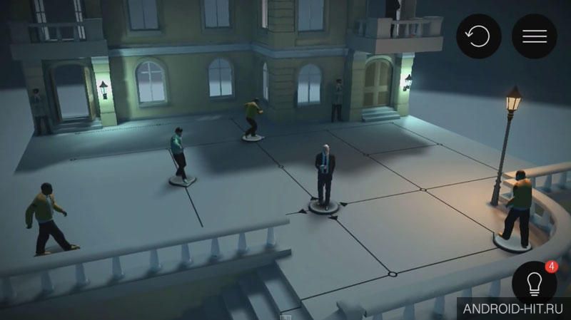 Скриншот Hitman GO на андроид Скриншот Hitman GO на андроид
