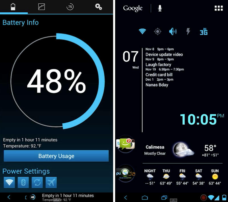Скриншот Battery Widget Reborn на андроид