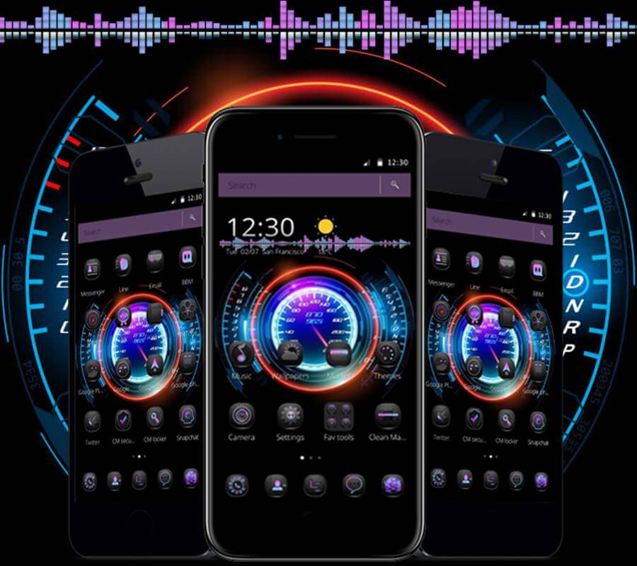 Скриншот Car Tech Speed Theme на андроид