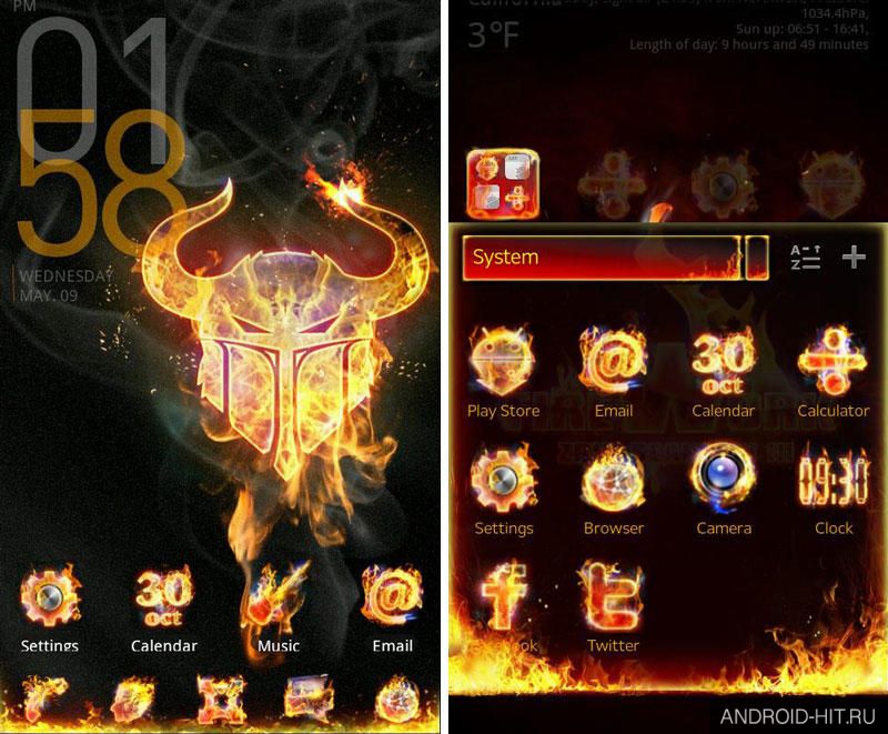 Скриншот Firework GO launcherEX Theme на андроид Скриншот Firework GO launcherEX Theme на андроид