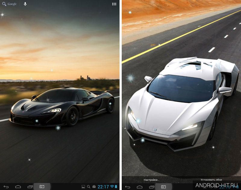 Скриншот Cars Live Wallpaper на андроид