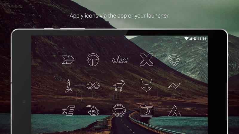 Скриншот Линии Free - Icon Pack на андроид