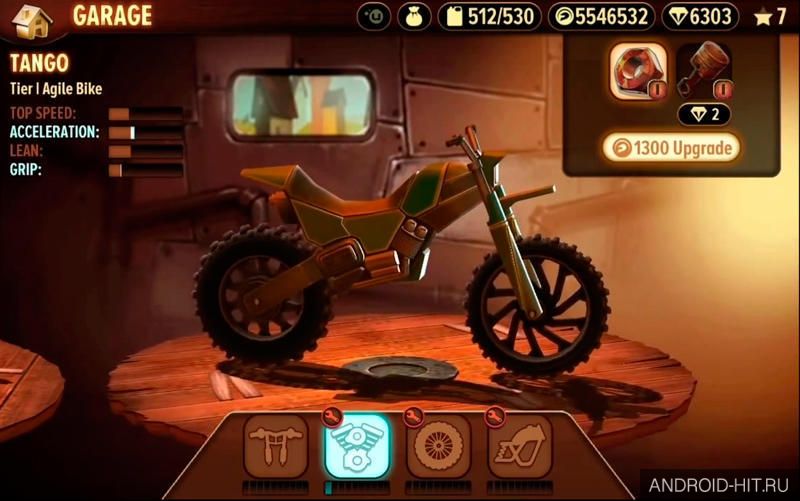 Скриншот Trials Frontier на андроид Скриншот Trials Frontier на андроид