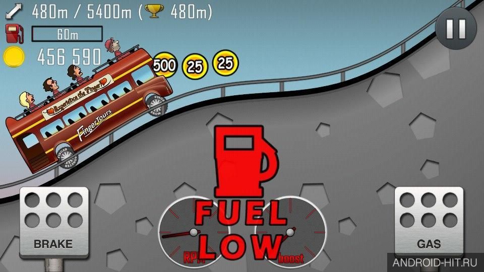 Скриншот Hill Climb Racing на андроид Скриншот Hill Climb Racing на андроид