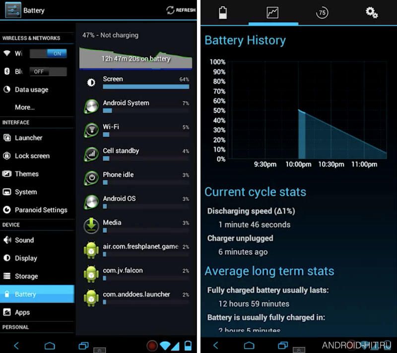 Скриншот Battery Widget Reborn на андроид