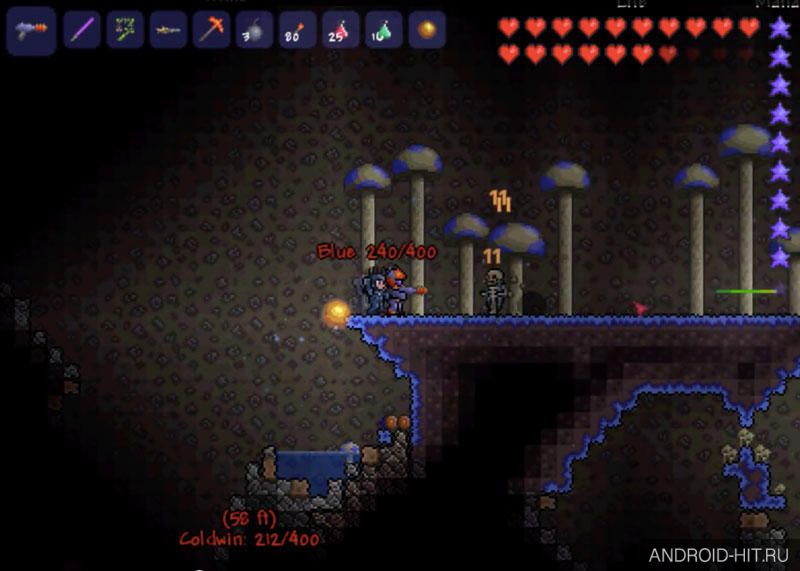 Скриншот Terraria на андроид Скриншот Terraria на андроид