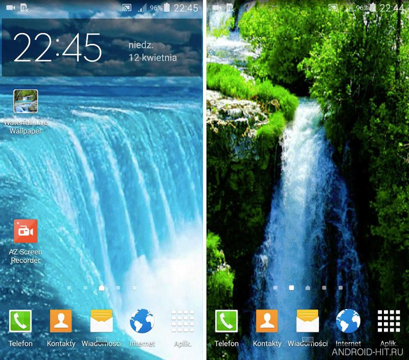 Скриншот Waterfall Live Wallpaper на андроид