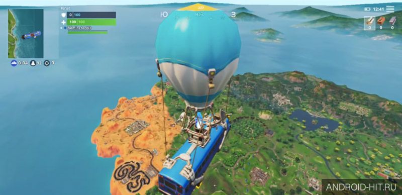 Скриншот Fortnite на андроид