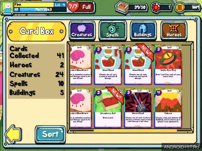Скриншот Card Wars - Adventure Time на андроид