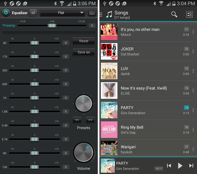 Скриншот jetAudio Music Player на андроид