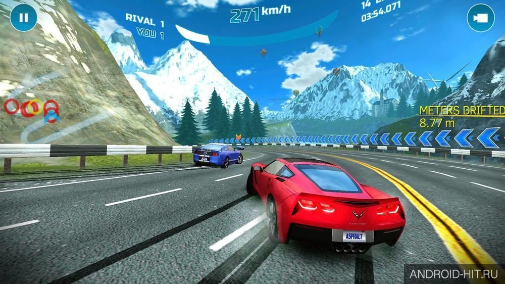 Скриншот Asphalt Nitro на андроид Скриншот Asphalt Nitro на андроид