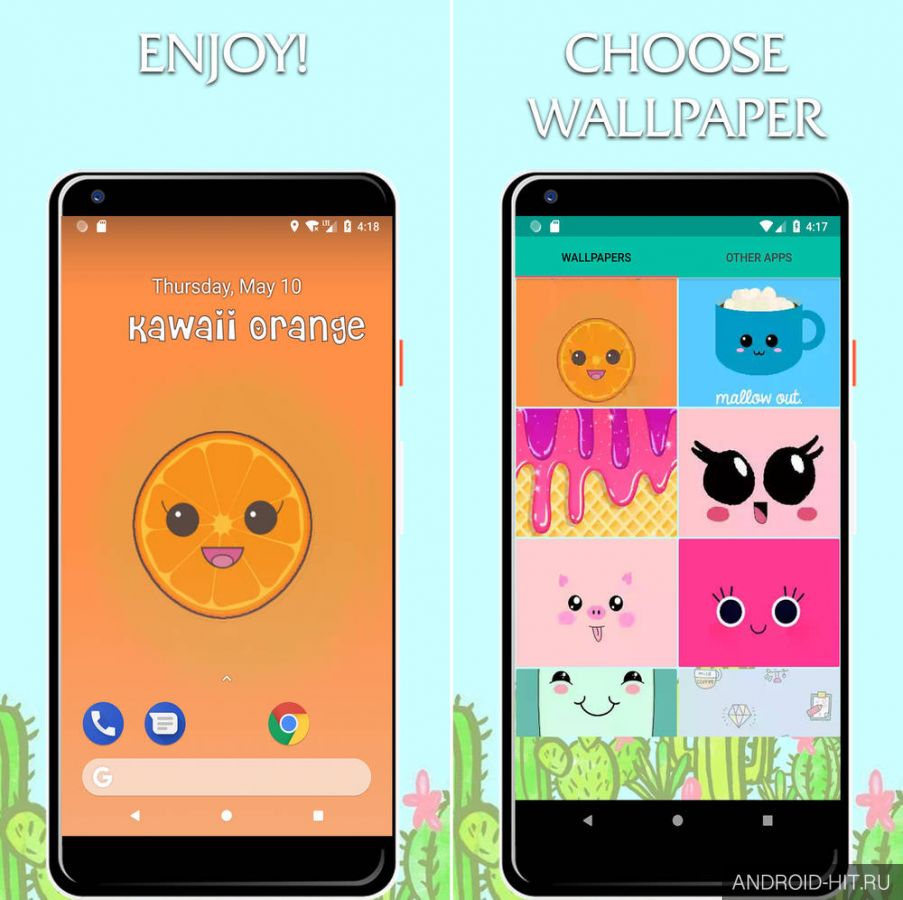 Скриншот Cute wallpapers Kawaii на андроид