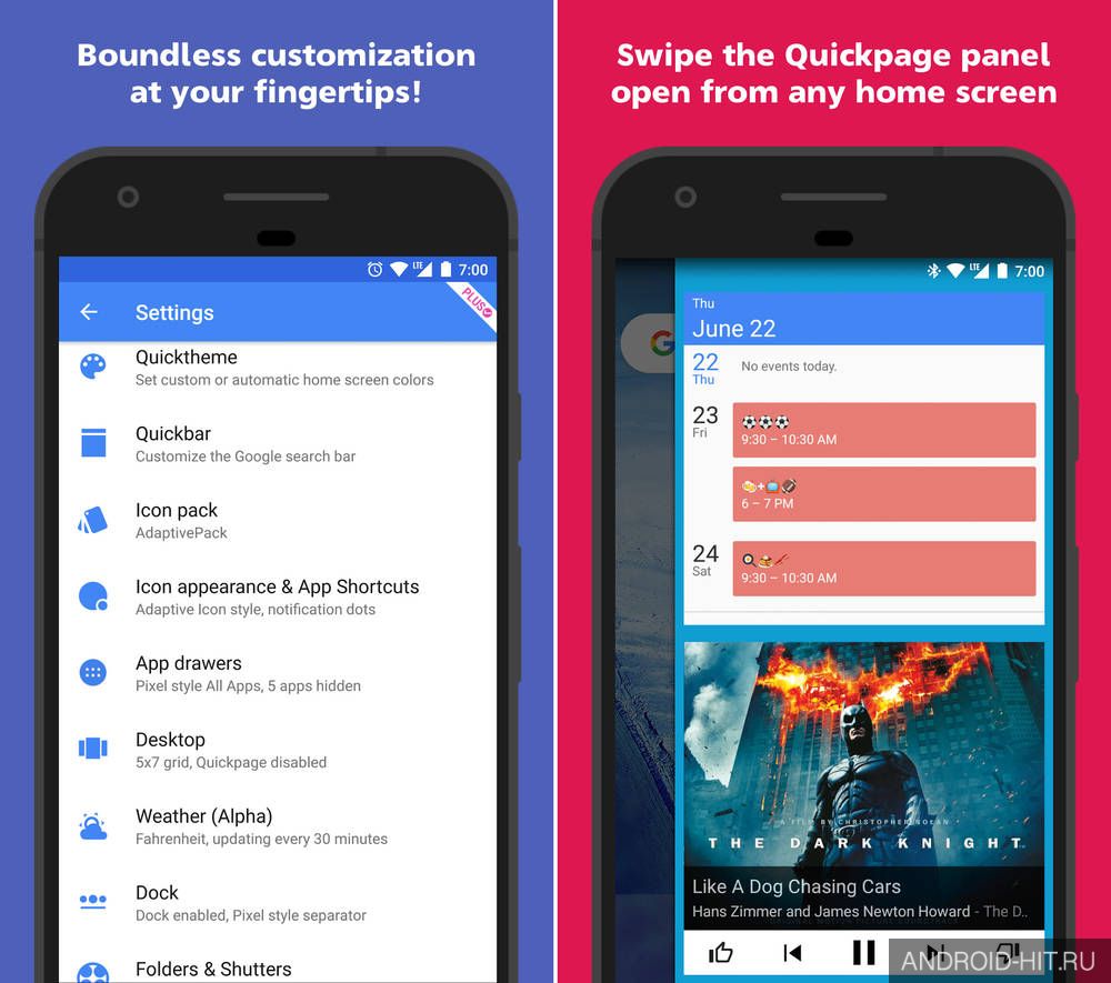 Скриншот Action Launcher на андроид