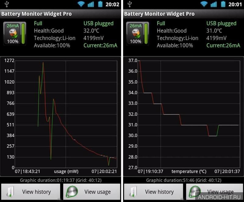 Скриншот Battery Monitor Widget на андроид Скриншот Battery Monitor Widget на андроид