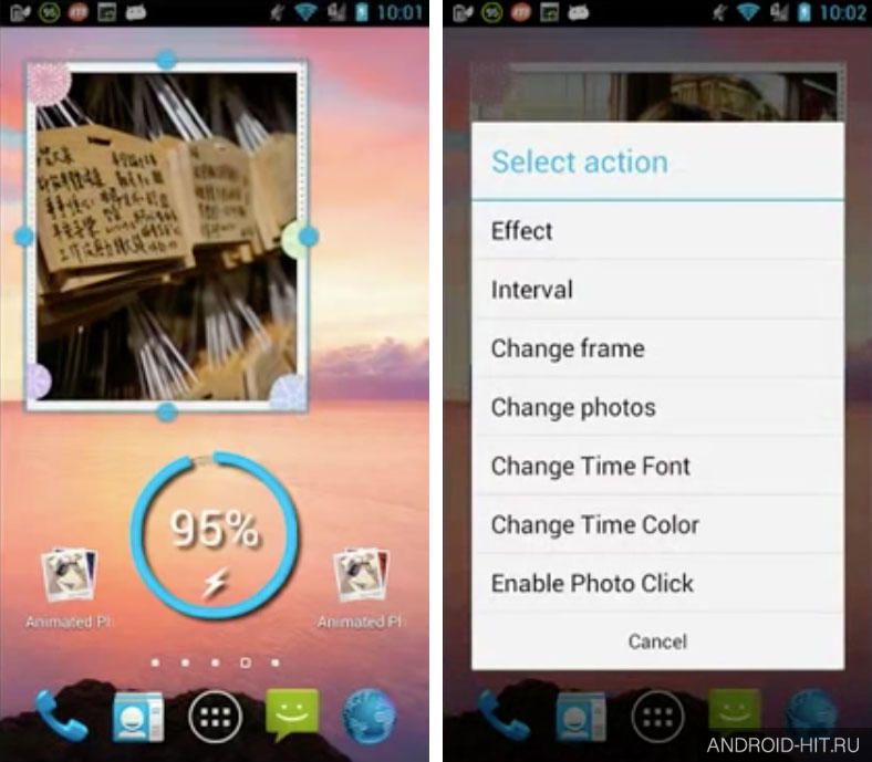 Скриншот Animated Photo Frame Widget + на андроид Скриншот Animated Photo Frame Widget + на андроид