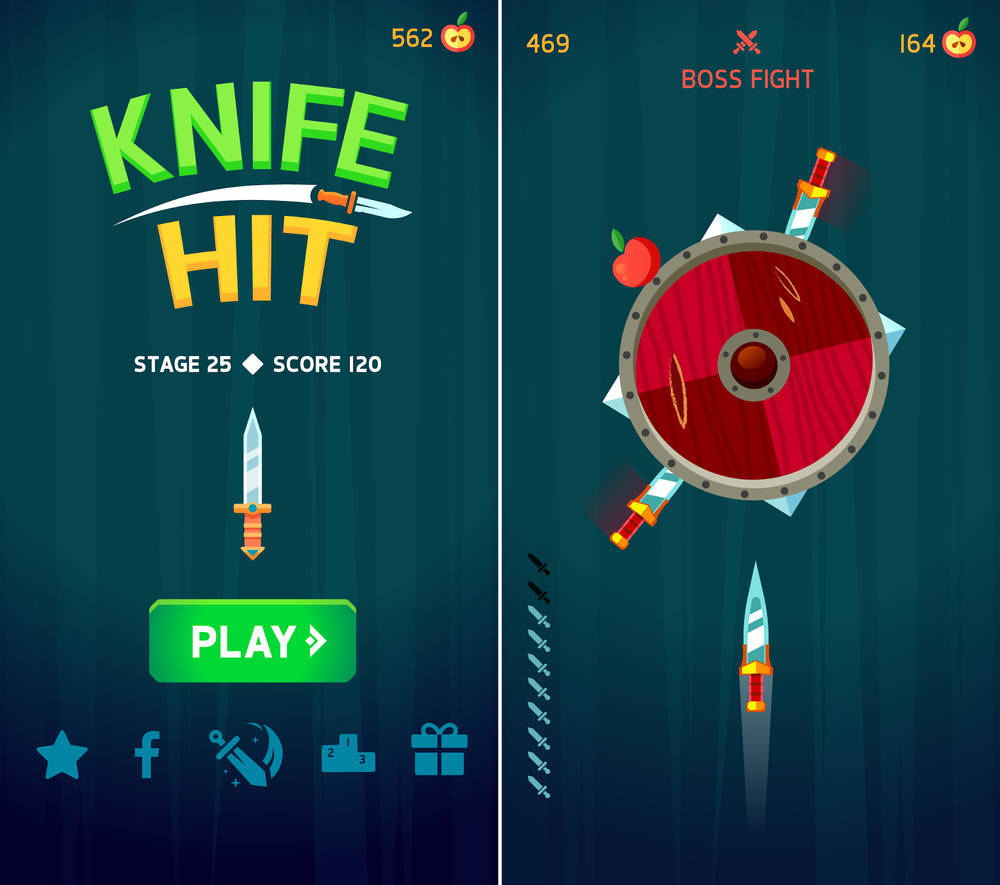 Скриншот Knife Hit на андроид