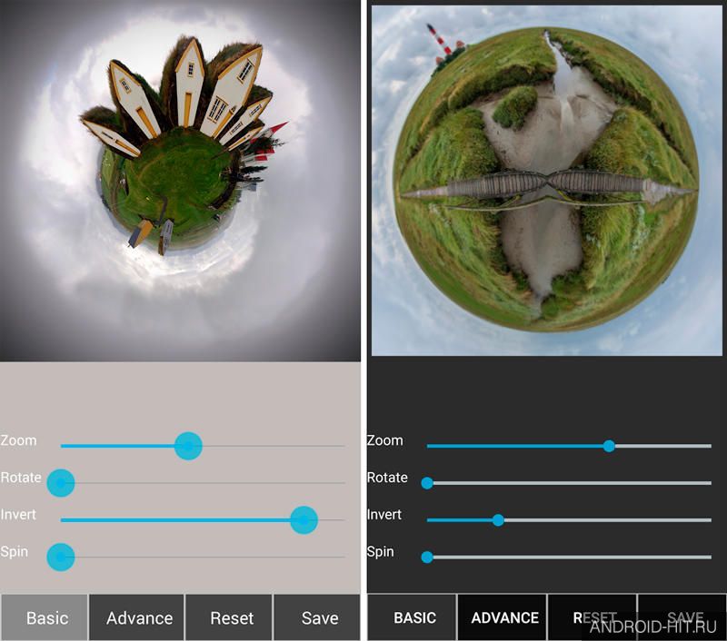 Скриншот Tiny Planet Fx Pro на андроид Скриншот Tiny Planet Fx Pro на андроид