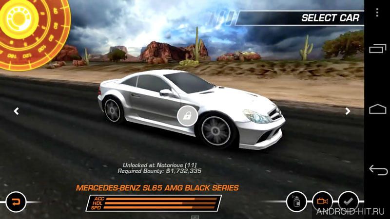 Скриншот NEED FOR SPEED Shift на андроид Скриншот NEED FOR SPEED Shift на андроид