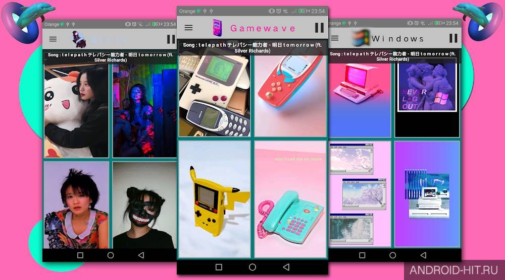 Скриншот Vaporwave Wallpapers  на андроид