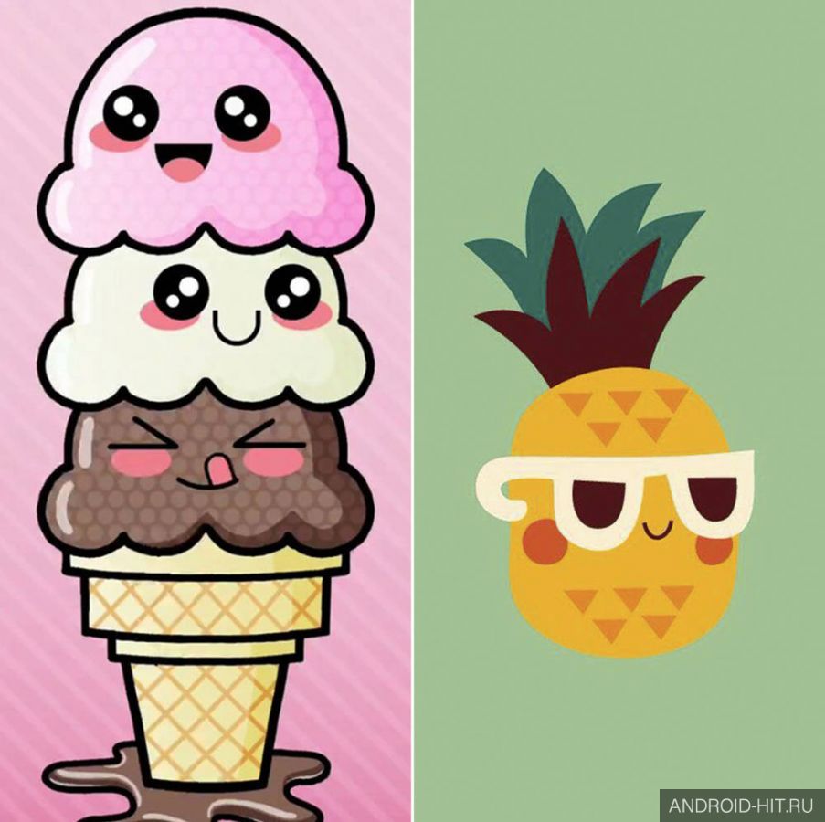 Скриншот Cute wallpapers Kawaii на андроид