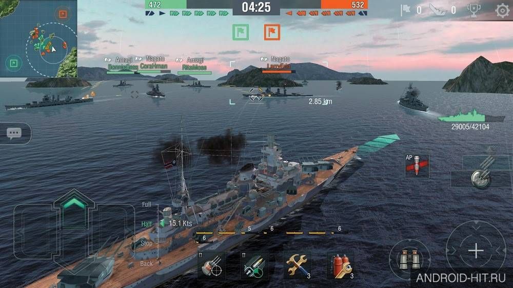 Скриншот World of Warships Blitz на андроид Скриншот World of Warships Blitz на андроид