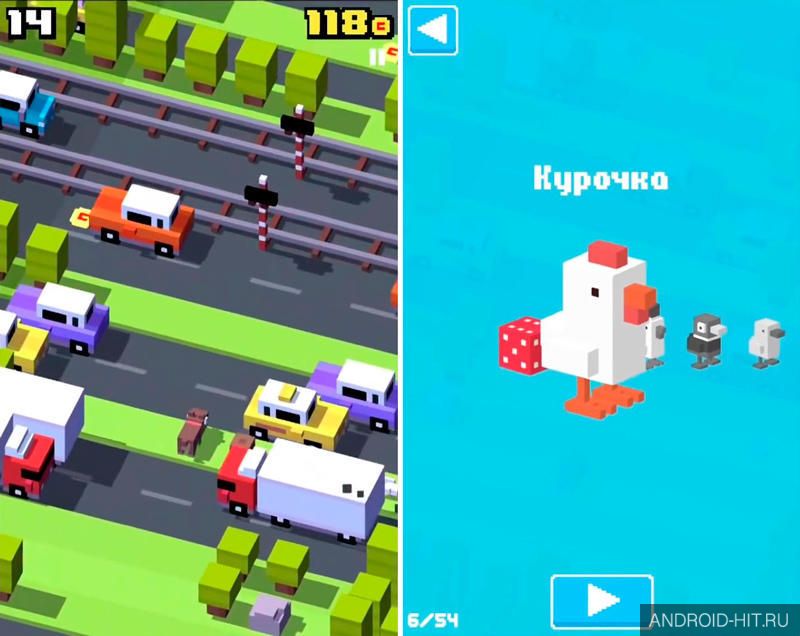 Скриншот Crossy Road на андроид