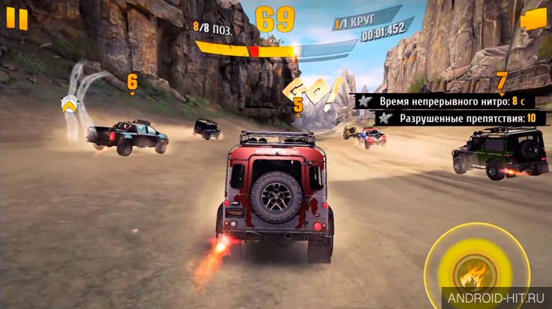 Скриншот Asphalt Экстрим: По бездорожью на андроид Скриншот Asphalt Экстрим: По бездорожью на андроид