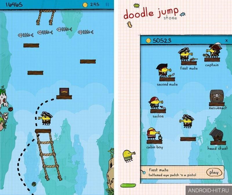 Скриншот Doodle Jump на андроид Скриншот Doodle Jump на андроид