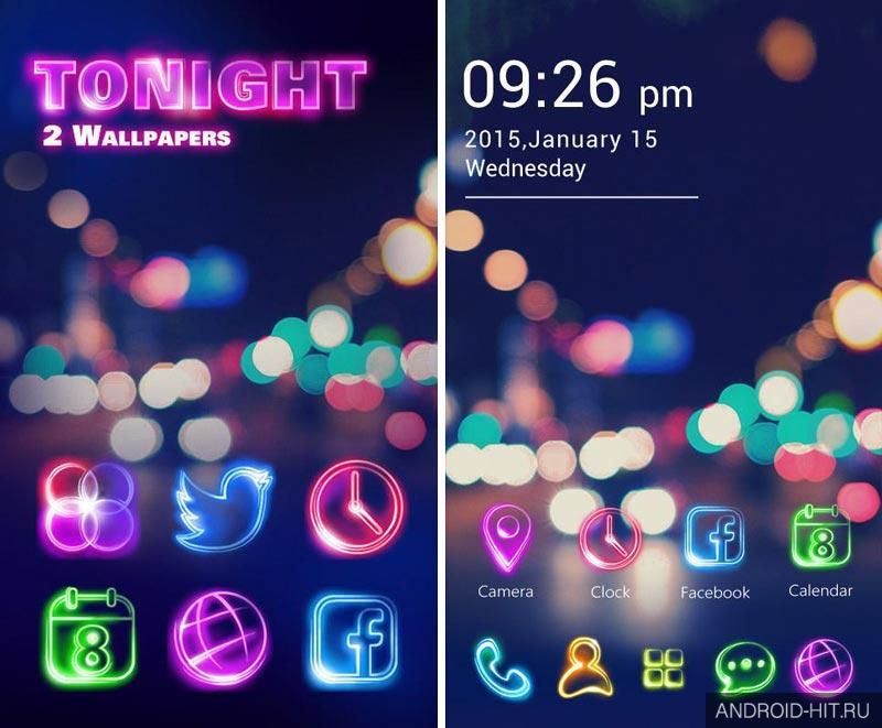Скриншот Tonight GO Launcher Theme на андроид Скриншот Tonight GO Launcher Theme на андроид