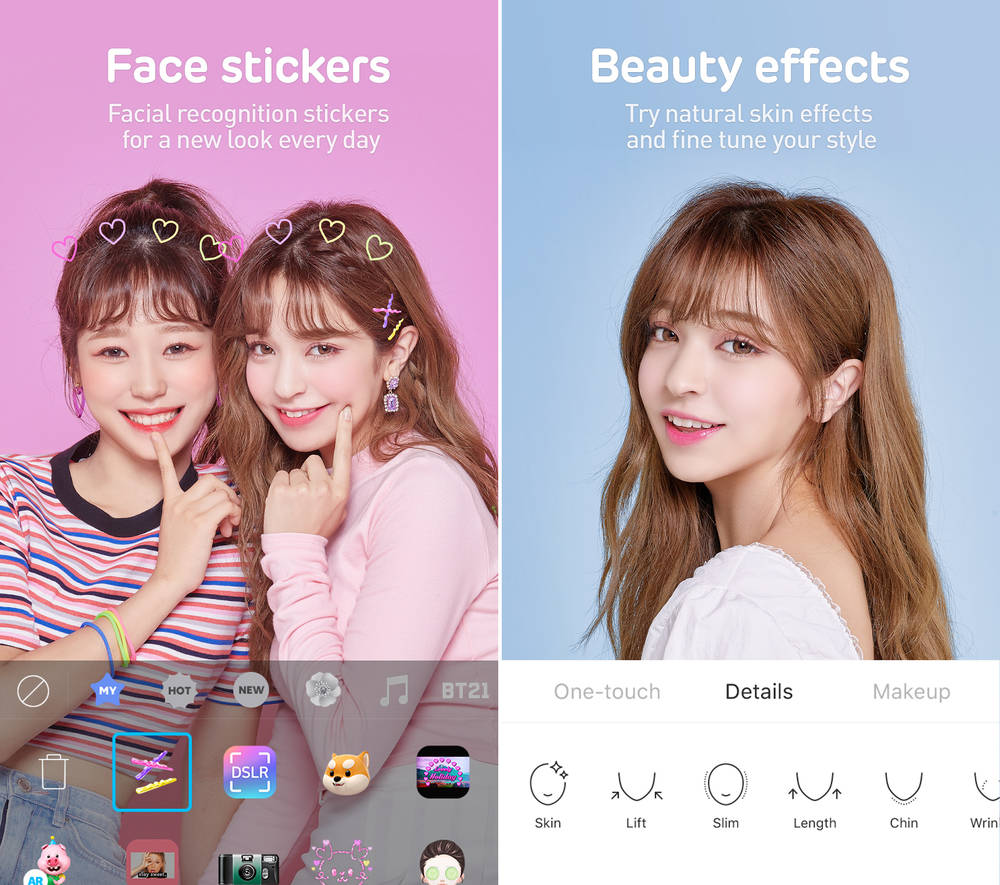Скриншот SNOW - Beauty & makeup camera на андроид