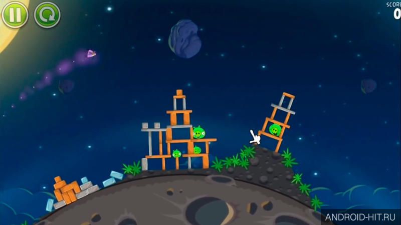 Скриншот Angry Birds Space на андроид Скриншот Angry Birds Space на андроид