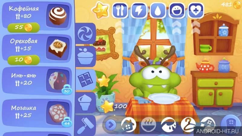 Скриншот My Om Nom на андроид Скриншот My Om Nom на андроид