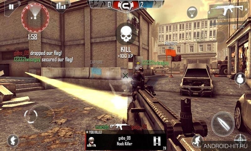 Скриншот Modern Combat 5: Blackout на андроид Скриншот Modern Combat 5: Blackout на андроид