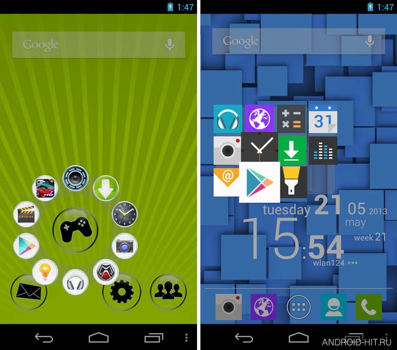 Скриншот CircleLauncher на андроид