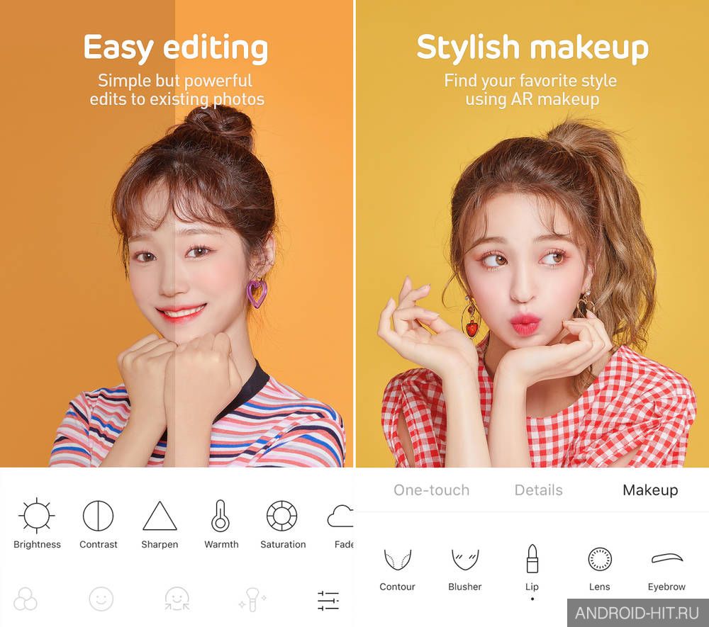 Скриншот SNOW - Beauty & makeup camera на андроид
