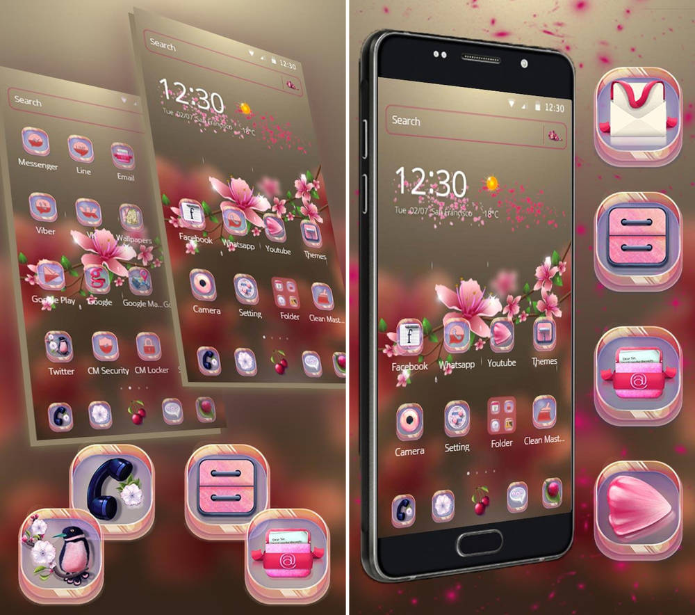 Скриншот Sakura Transparent на андроид
