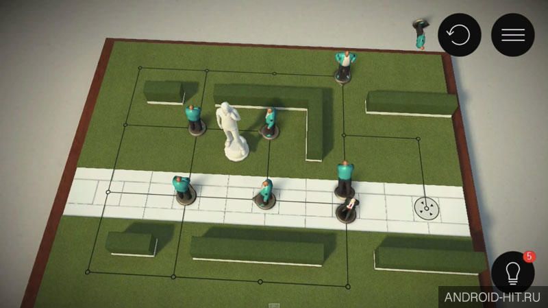 Скриншот Hitman GO на андроид Скриншот Hitman GO на андроид